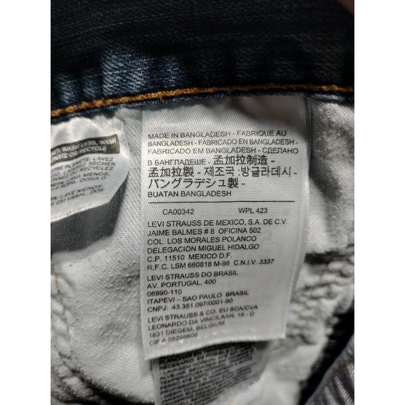 Levi's 527 blue jeans men size 36/30 medium wash boot cut - Picture 4 of 4